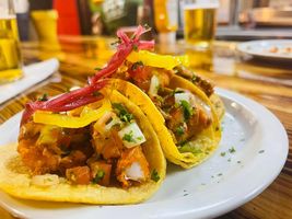 fish tacos at Paradise Burger