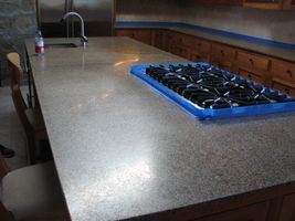 Granite island before re polishing